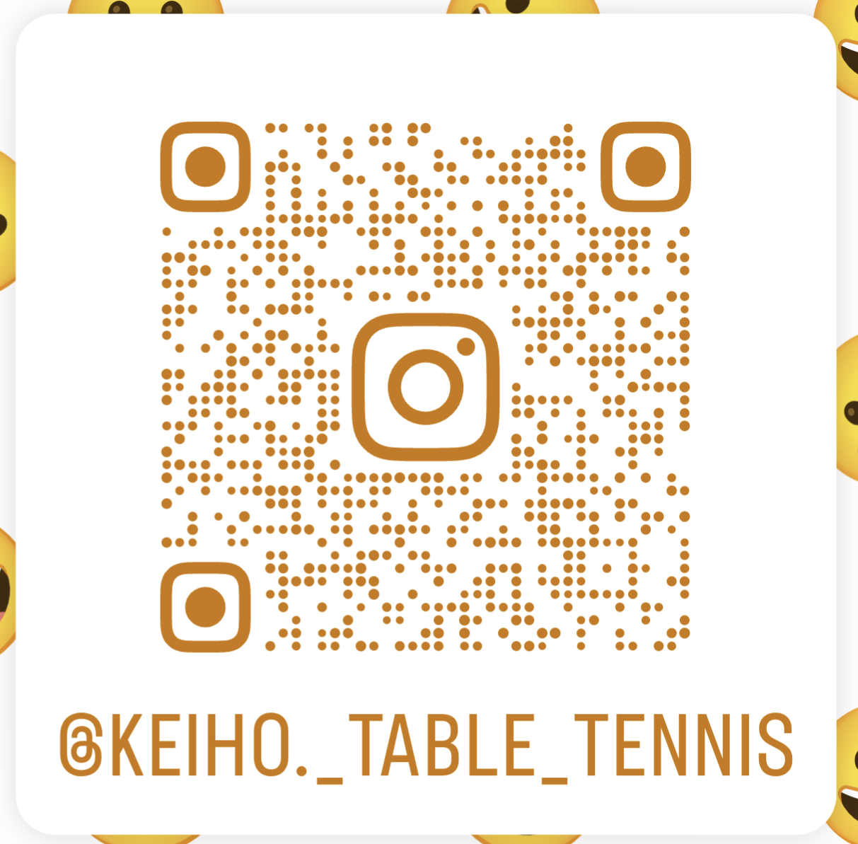 卓球部Instagram QRコード